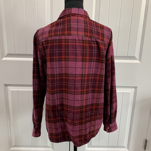 Natural Reflections Pink and Red Flannel Shirt - Picture 2 of 3